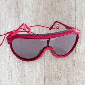 Uvex Polavision Anti-Fog Ski Goggles Red Retro-Inspired Classic Performance